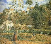 Camille Pissarro Pang plans Schwarz garden oil painting reproduction